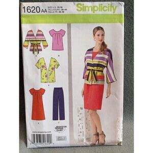 Simplicity Misses Dress Shirt Pant Sewing Pattern sz 10-18 1620 - uncut